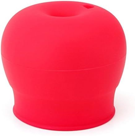 Birdsound Non-toxic Suction Cup Cover Kids Silicone Lids Suck Bottle Anti-dust (Red)