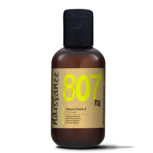 Naissance Vitamin E Oil (no.807) 100ml - Natural, Vegan, Cruelty Free, Hexane Free, No GMO - Moisturising & Rejuvenating - Ideal for Aromatherapy, Skincare, Haircare, Nailcare and DIY Beauty Recipes