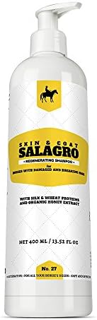 Regenerating Shampoo for Horses and Ponies with Damaged and Breaking Hair, 400 ml - 13.52 fl oz, Multipurpose Safe &amp; Effective Formula For Horse Dog Animal Pet Grooming Pet Care - Cleans, Soothes, Moisturises, Relieves with No Harmful Chemicals