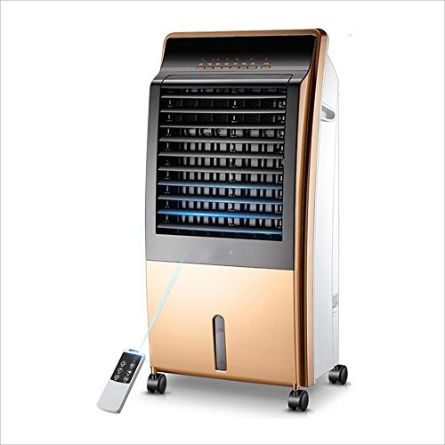 Preisvergleich Produktbild KHA Klimaanlage Ventilator Heimgebrauch Wasserkühlung Fan Kaltwindmaschine Luftbefeuchter Kleine Klimaanlage Fernbedienung Mute Kühlung, Heizung Warme Windmaschine Negative Ionenreinigung Großer Wassertank 4 In 1 Luftkühler, Heizung, Luftreiniger und Luftbefeuchter 65W