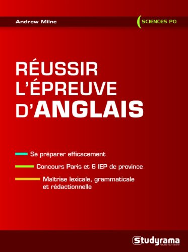Télécharger Réussir l'épreuve d'anglais à Sciences Po PDF Ebook En Ligne