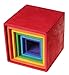 Grimm's Toys Large Rainbow Stacking Boxes