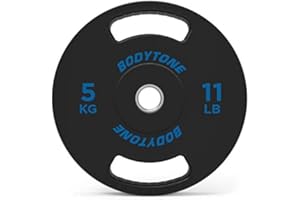 BT BODYTONE Disco de Goma de 5 kg con Agarre (28mm) 28/5 Bodytone