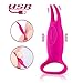 Produktbild WWMLY Vibrierender Penisring Für Paar, Penisringe Vibrator Vagina Multi-Tentakel Mit Klemme Klitoris Stimulator Mit 10 Vibrationsmodus Cockring Für Männer Und Frauen