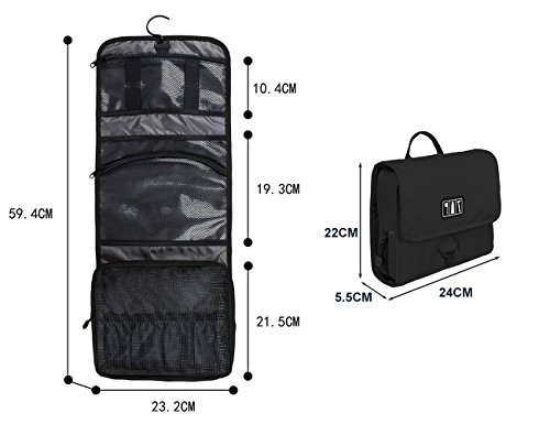 BAGSMART Faltbarer Kulturbeutel zum Aufhängen für Männer & Frauen - 6