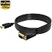 Produktbild O rechts 1080P HDMI zu VGA Konverter Adapter Kabel 1.8 m Vergoldete HDMI Stecker zu VGA Stecker Kabel für Monitore/Beamer