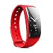 Produktbild Klicop QS90 Smart Armband Herzfrequenz Blutdruck Blutdruckmessgerät IP67 Fitness Tracker Smartwatch (Farbe : Rot)