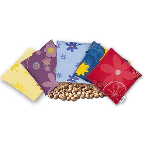 Preisvergleich Produktbild Theraline Kirschkernkissen Blümchen blau