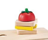 Selecta Spielzeug 1548 – Picknick, Set aus Holz zum schneiden üben und Sandwich bauen - 3