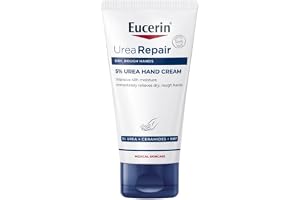 Eucerin UreaRepair Plus 5% Urea Hand Cream with Ceramides, Daily Moisture, Suitable for Mature & Diabetic, Instant 48-Hour Relief for Dry & Rough Skin, 75ml
