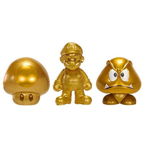 Super Mario Jakknin026gmgmgg World Of Nintendo Micro Land Gold Mario Mushroom And Goomba Figure Pack Buy Online In Luxembourg At Luxembourg Desertcart Com Productid