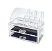Produktbild P&J Kosmetik Organizer Acryl 1063/1065 | Aufbewahrungsbox für Make-up und Schmuck | B18,5xT10xH15,5cm | mit 9 Fächern und 2 Schubladen (mit 9 Fächern)