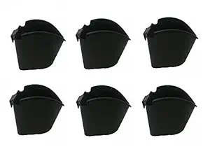 VGreen Vertical Garden Big Grill Hanging Planter (Set of 6) 6 Inch (Black)