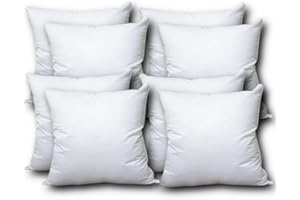 Linen Empire 20” x 20” Cushion Inner Pads Square Insert Fillers- Pack of 8 (50 x 50 cm) Anti-Allergy