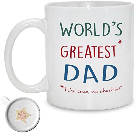 World's Greatest* Dad *It's True, We Checked | 11oz Printed Ceramic Mug