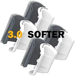 3.0 Softer Cat Self Groomer with Catnip, Dog Cat Corner Groomer,Wall Corner Scratcher Comb,Grooming Massage Brush, Perfect Scratch Massager Tool for Long & Short Fur Kitten/Puppy