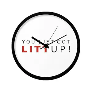MCSID RAZZ Suits Tv Series  Litt Up - Hanging Clock for Your Room/Bedroom/Flat/Caf?/Motivational Home D?cor Items for Young Boys/Girls Premium Quality/Cool Stuff / Anniversary gift / Birthday gift Best Gift for Friendship Day, Rakhi, Diwali & Christmas Day