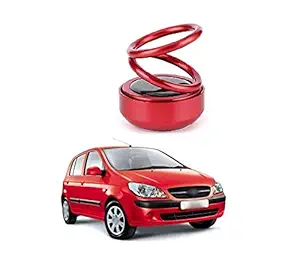 PRIKNIK Solar Energy Rotating Car Perfume with Long Lasting Organic Fragrance, Feel-Good Premium Car Air freshener Compatible with Hyundai Getz