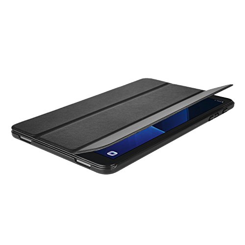 Samsung Galaxy Tab A 10.1 Hülle, IVSO Ultra Schlank Ständer Slim Leder zubehör Schutzhülle mit Automatischem Schlaf Funktion für Samsung Galaxy Tab A 10.1 Zoll Wi-Fi/ LTE (2016) SM-T580N/SM-T585N Tablet-PC perfekt geeignet, Slim Schwarz - 6