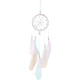 Attrape-rêves Fait Main Avec Plumes - Décoration Murale Pour Chambre, Maison, Idéal Cadeau Pour Enfants Et Filles