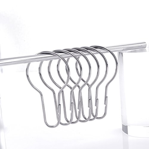 Shappy 40 Packung Duschvorhang Ringe Aufhängeringe zum Sortieren und Ordnen - 4