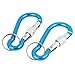 Produktbild sourcingmap® Zelten Schlüsselring Karabinerhaken Karabinerhaken Karabiner 2 Stück Blaugrün, Blau