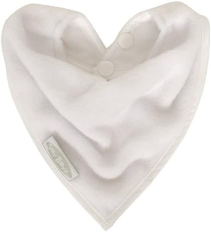 Sillybillyz SIB-200WS Bandana Bib Cotton White