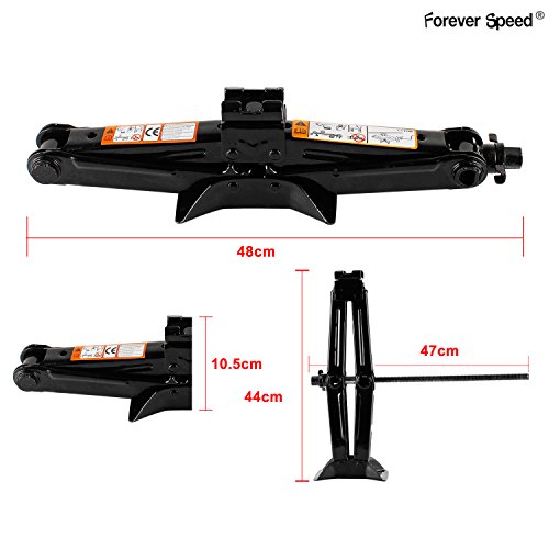 COMPATIBILE CON HYUNDAI TUCSON KIT EMERGENZA STRADALE PER AUTO CRIC A PANTOGRAFO 2T CON BASE IN ACCIAIO E CHIAVE GIREVOLE+CHIAVE A CROCE PER SVITARE BULLONI DEI PNEUMATICI