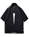 Produktbild DianShaoA Herren Hemd Kimono Peking-Opernmaske Cardigan Gedruckt 3/4 Ärmel Cover Up Leichte Strand Jacke 2XL
