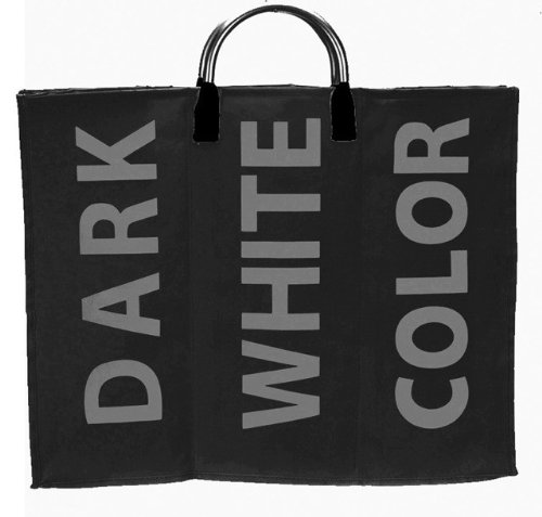 TASCHE FÜR WÄSCHE WÄSCHETASCHE KÖRBE KORB BEHÄLTER WÄSCHEKORB WÄSCHESAMMLER WÄSCHETRUHE 3 TRIO, 95L - 2