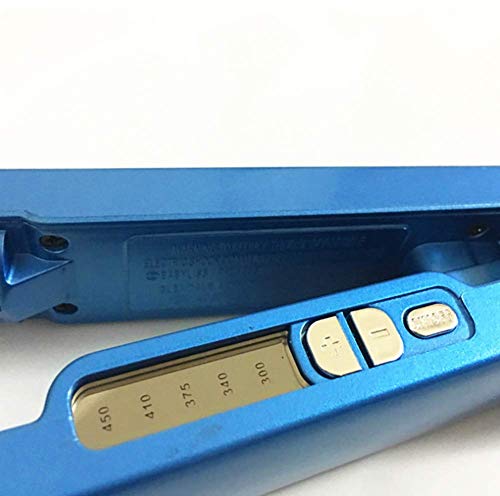 Professional Hair Straightener Does Not Hurt The Anti-Scalding Electric Hair Straightener  Straight Volume Dual-Use  LED Display Temperature  Five-Speed Temperature Control - Blue