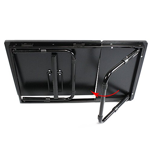 COM-FOUR Laptop Bett-Tablett aus schwarzem Holz (60X35X24cm) - 7
