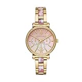 Michael Kors Damen Analog Quarz Uhr mit Edelstahl Armband MK4344