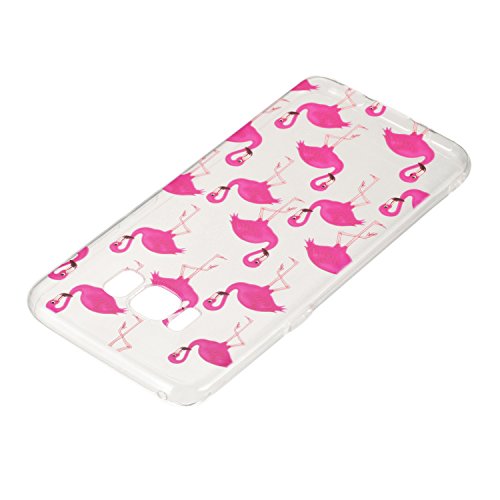 LUSHENG Galaxy S8 Funda  Ultra Delgada Duradera TPU Silicona Caso para Samsung Galaxy S8 2017 5 8  Puro Aqua Pintura Shock Absorci  n Protecci  n Cover Flamenco