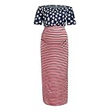 ♛tamaño: (L), color (rojo), materiales (Polyester)Women Maternity Off Shoulder Pregnancy Sundress American Flag 4th Of July Dress☀☀☀umstandskleider ärmellis verano, vestidos de maternidad sesión de fotos el verano embarazada aireado Atención de maternidad, ropa de maternidad vestido de la lactancia materna, vestidos de maternidad, maternidad vestidos de fiesta largos azules, vestidos de maternidad las mujeres de manga larga, vestidos de maternidad agudas,