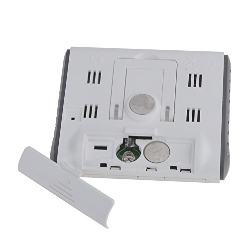 DC103 Weiß Thermometer Digital LCD Display Batteriebetrieben Temp Feuchtigkeit Thermometer Hygrometer Innen und Außen - 6