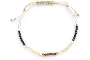 BALIPURA Multi-Chakra Bracelet for Women - Healing Crystal & Natural Stone Jewellery - Personalised Gifts for Women with Tiny 2 mm Beads in 925 Sterling Silver