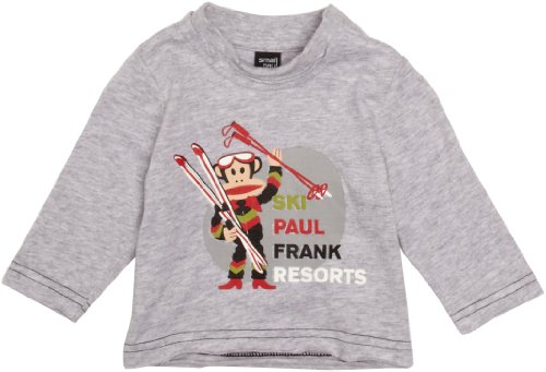 Paul Frank Small Paul Unisex Baby PF8066W2 Long Sleeve T-Shirt Grey Melange 3 Months