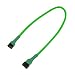 Produktbild Nanoxia 4-Pin PWM Verlängerung, 30 cm, neon-grüner Sleeve
