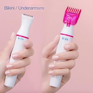 Veet Electronic Device for Delicate Shave and Refine The Parts of the Body, White - Image 4