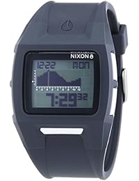 Nixon Lodown II Charcoal - Reloj de cuarzo para hombre, correa de plástico color gris
