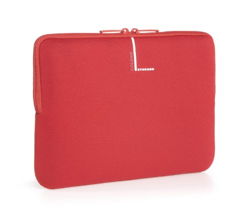 Tucano Second Skin Colore Neopren-H  lle f  r Netbooks und Sub-Notebooks 25 4-27 9 cm  10-11 Zoll   rot