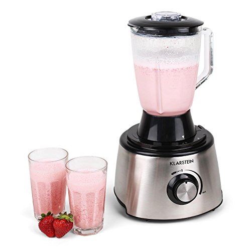 Klarstein The-Foodfather-II Universal Küchenmaschine mit Mixer (800W, 2 Liter Rührschüssel, 1,5 Liter Glas-Standmixer-Aufsatz, umfangreiches Zubehör Set) - 3