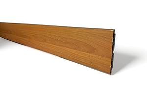 LO SPAZIO IN COSTRUZIONE Zoccolatura per cucina 2 m,h10 cm, zoccolo, zoccolatura, ottima per la cucina, resistente colore noce chiaro LUNGHEZZA 2 METRI