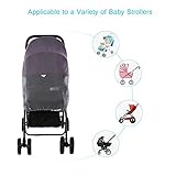 Yosoo Multifunktionale Universal 150*120cm Baby Cart Voll Abdeckung Moskitonetz Baby Moskitonetz Reise Insekt Geflechte Mosquito Insekt Biene Net Passend für die Meisten Kinderwagen, Elastischen Design Weiß - 4