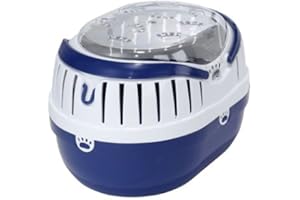 Europet Bernina Panier de Transport pour Rongeur Paw Bleu Taille M 35 x 25 / 25 cm