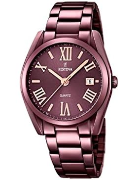 Festina Damen-Armbanduhr Analog Quarz Edelstahl F16865/1