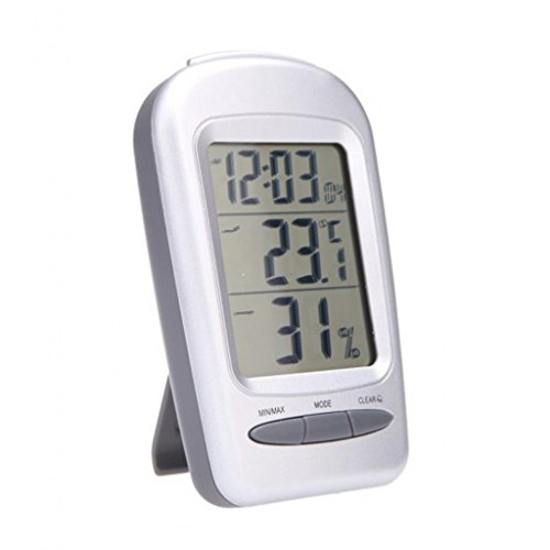 Gazechimp LCD Digital Innen Hygrometer Thermometer mit Zeit Thermo-hygrometer - 8