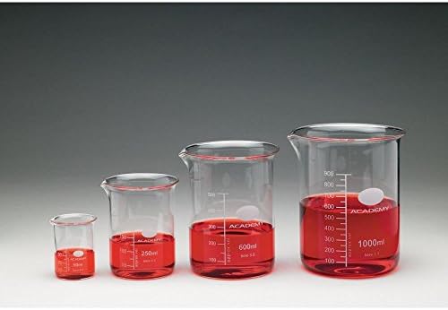 Economy Borosilicate Beakers, Squat Form with Spout - 100mL
