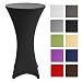 Produktbild Beautissu® Stretch Stehtisch-Husse Stella für Bistrotisch Ø 70-75 cm, elegante Stretch-Husse schwarz als Tisch-Überzug